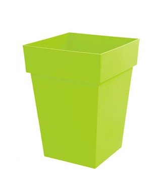 Pot mi-haut carré Toscane Vert pistache L 39 x l 39 x h 53 51 litres (l)