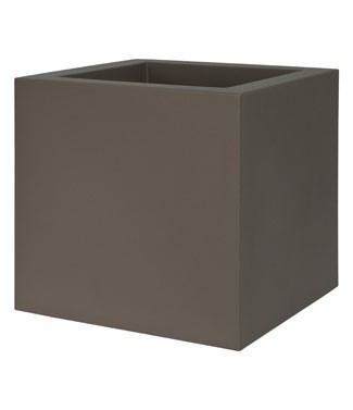 Pot carré Kube Tourterelle L 30 x l 30 x h 30 9 litres (l) 2.1 kg