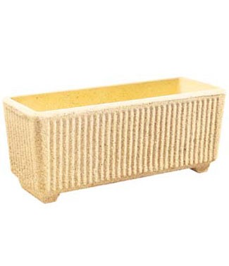 Jardinière urbaine béton Rustica Rustico giallo L 100 x l 38 x h 42 80 kg