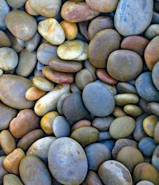 Galets naturels plats 30-60 mm 25 kg