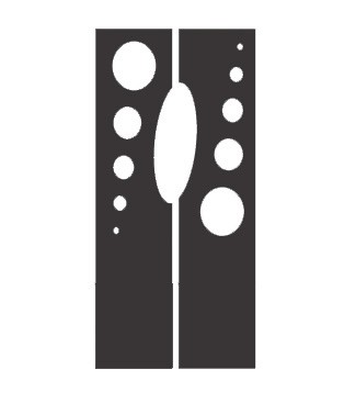 Totem jumeau 05 l 50 x h 200