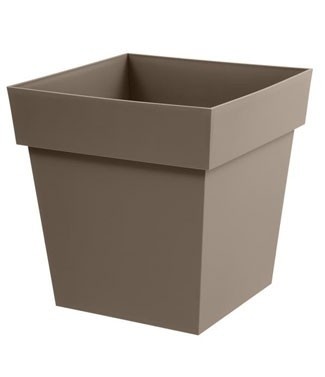 Pot carré Toscane Taupe L 32 x l 32 x h 32 22 litres (l)