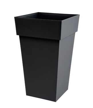 Pot haut carré Toscane Gris anthracite L 39 x l 39 x h 65 62 litres (l)