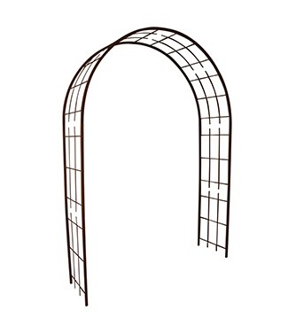 Arche treillis Fer vieilli L 180 x l 50 x h 250