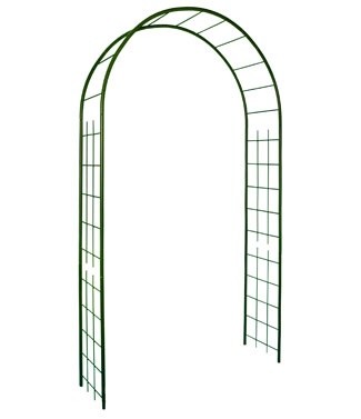 Arche en métal avec décor treillage Vert sapin L 130 x l 40 x h 250