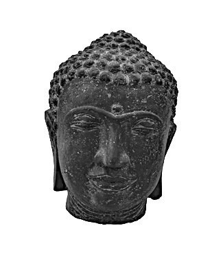 Tête de bouddha L 22 x l 22 x h 35