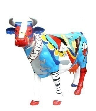 Vache géante fantaisie L 216 x h 155