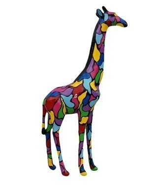 Girafe tachetée multicolore h 210