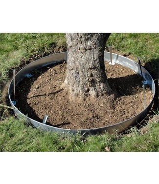 Bordure Arbre En Acier Corten - Diamètre 75 Cm - Protège Et Décore Le Pied Des Arbres - 4